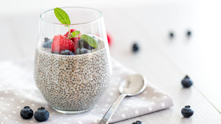 Chia Pudding in a Glass with Berries