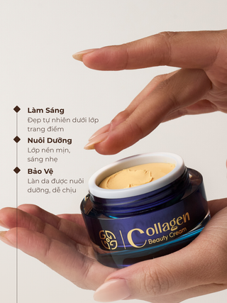Bộ Black Pearl, Collagen Beauty Cream, tặng Sunveil Capsules