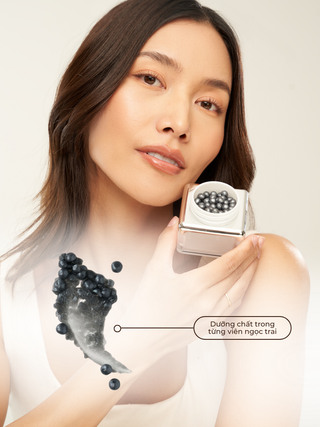 Bộ Black Pearl, Collagen Beauty Cream, tặng Sunveil Capsules