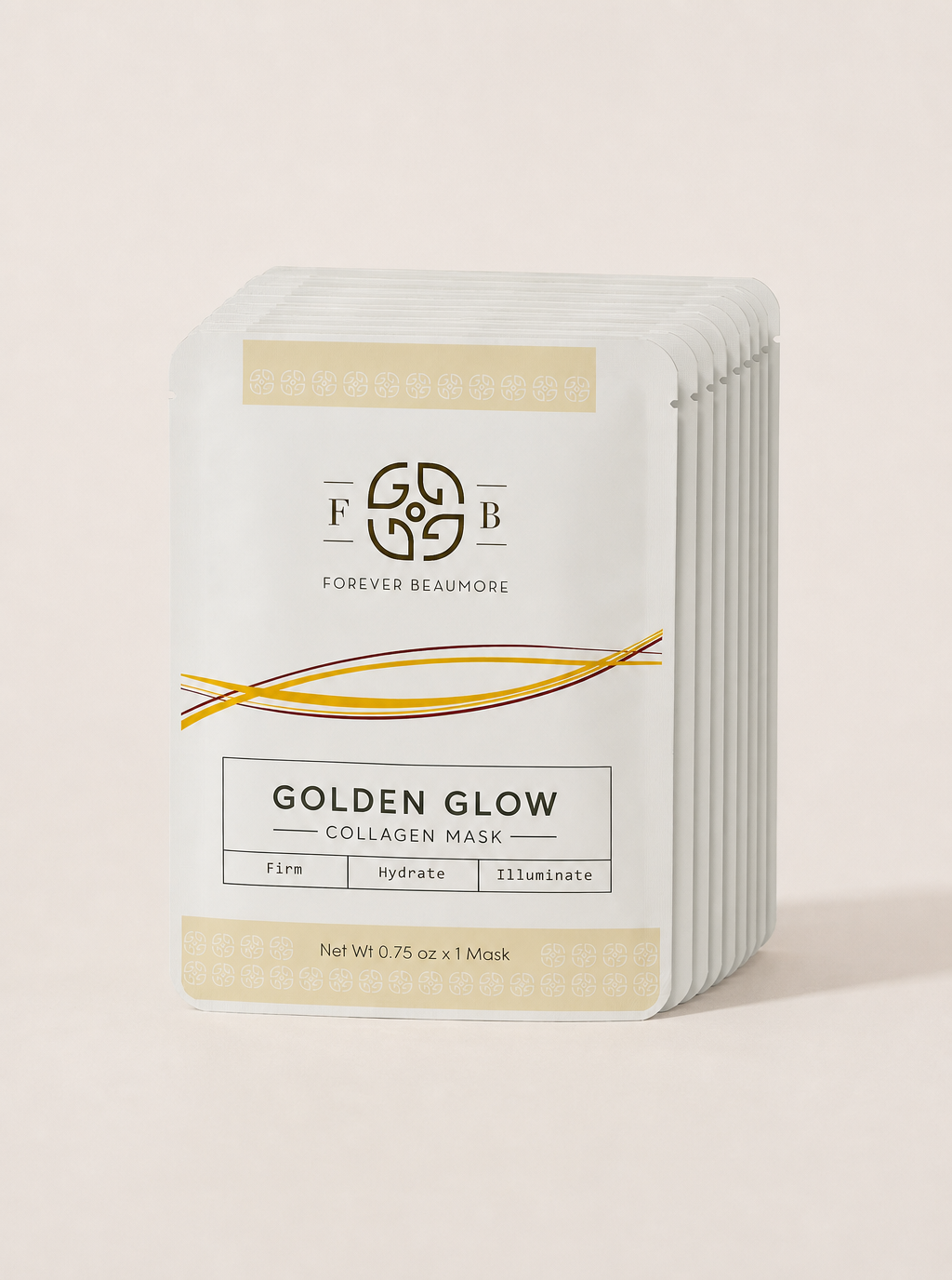 Golden Glow Collagen Mask - Set of 8
