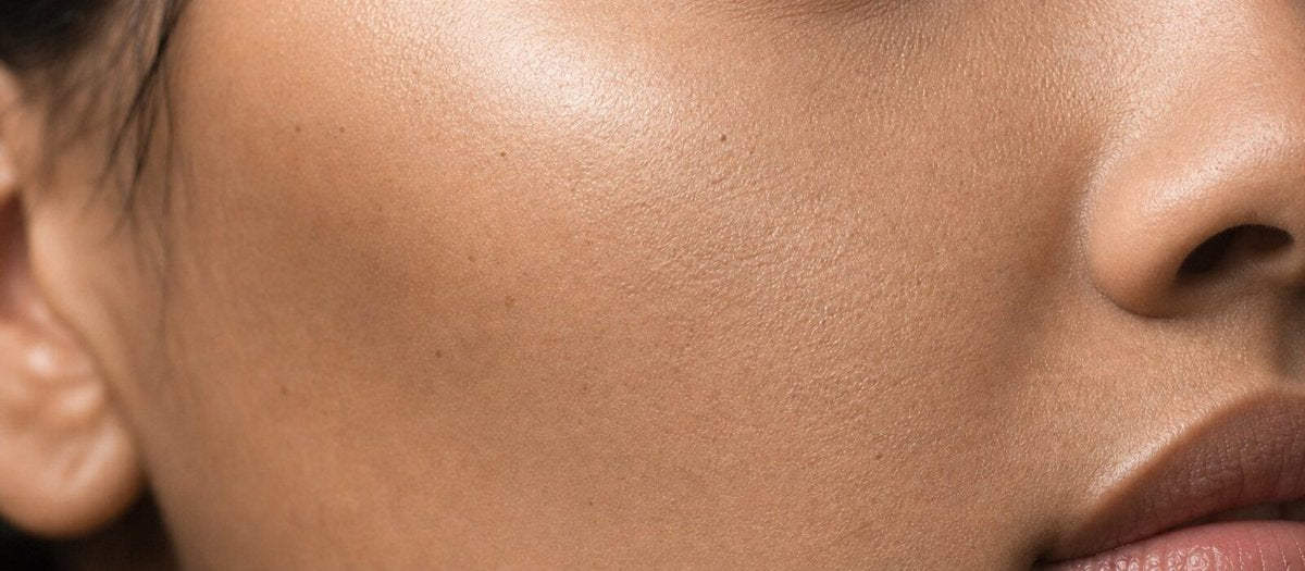 Close-up of natural skin texture